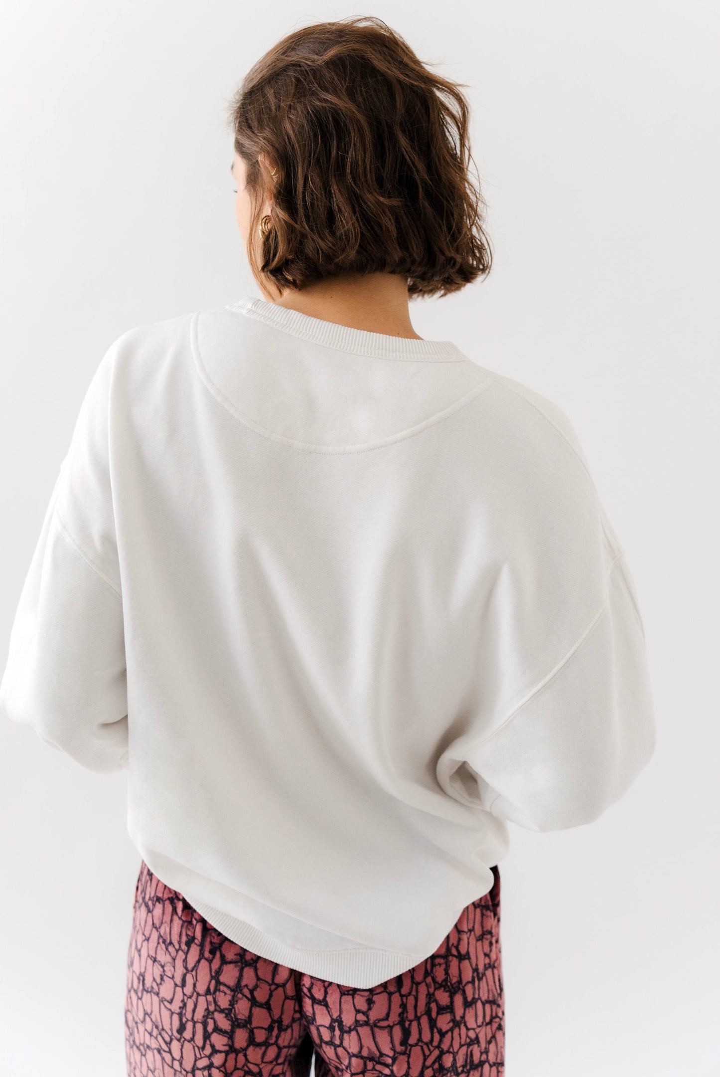 SWEATSHIRT COTON BIO ECRU - PIDZE