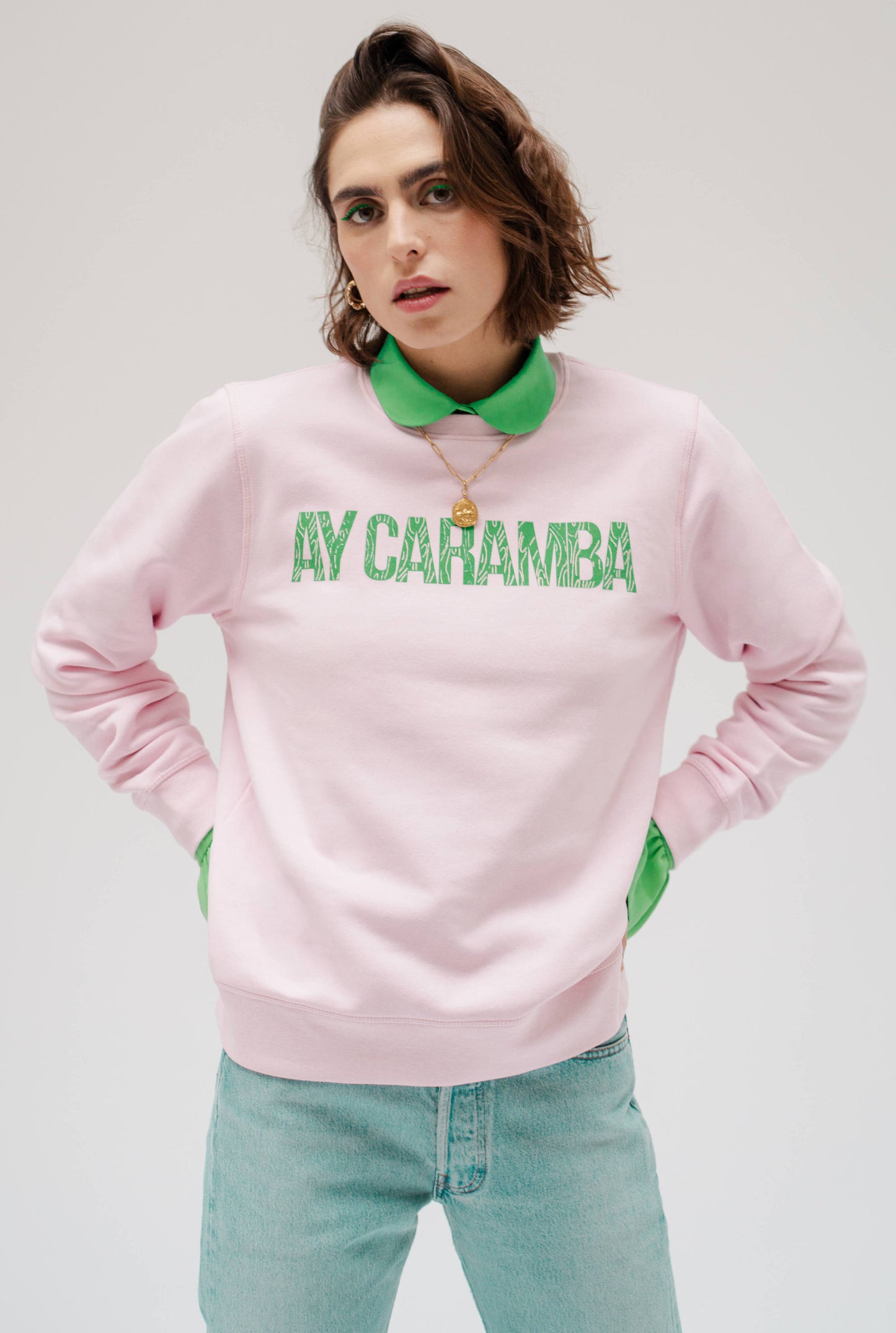 SWEAT-SHIRT - ROSE - CARAMBA