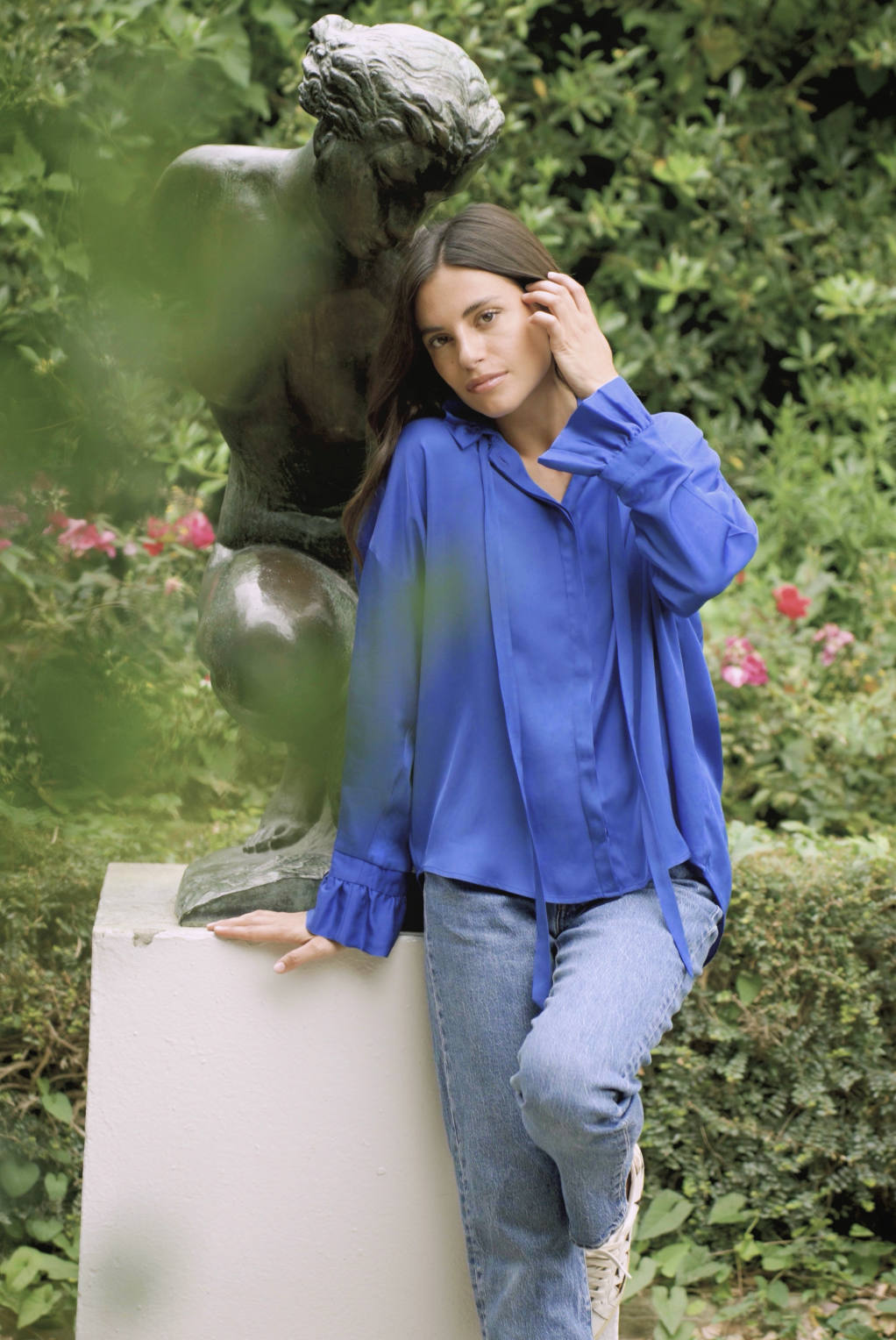 OVERSIZE SHIRT IN ELECTRIC BLUE - MUSE